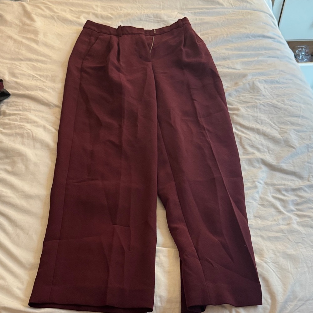 Wilfred Burgundy Trousers